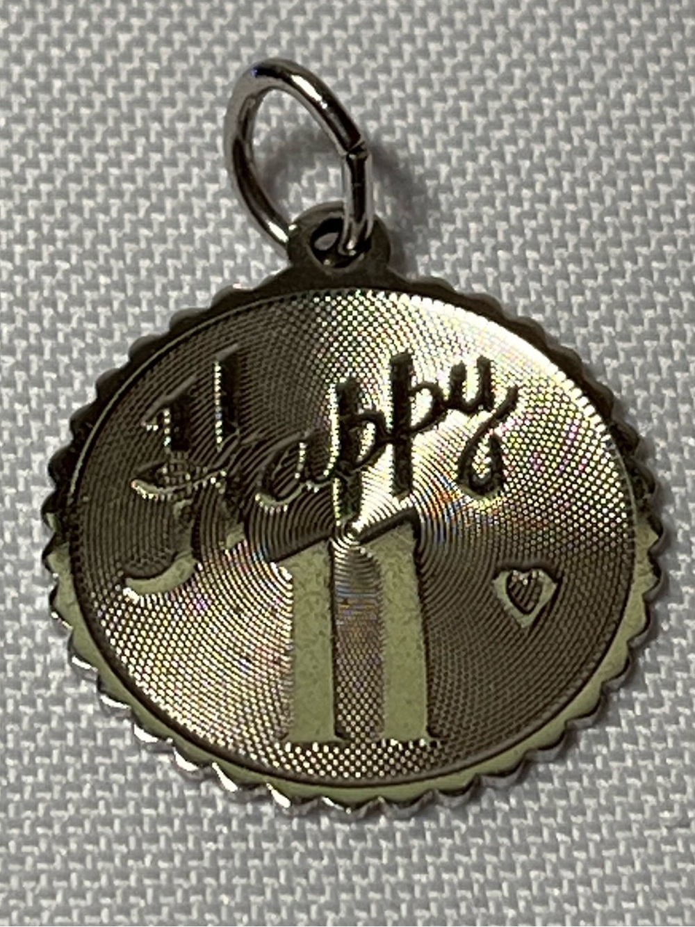 Happy 11 Gold-Tone Pendant Charm
Vintage
Sterling Silver stamped